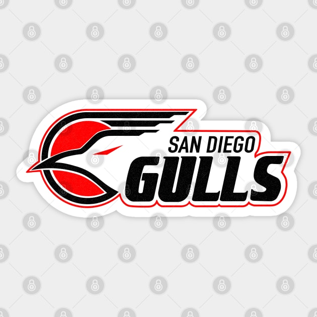 Defunct San Diego Gulls Hockey Sticker by LocalZonly